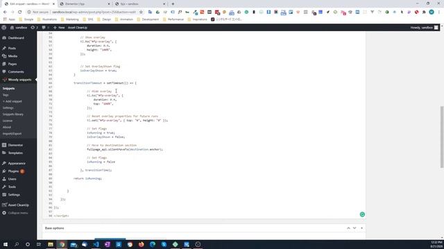 Overlay Transitions Using FullPageJS and Elementor смотреть онлайн