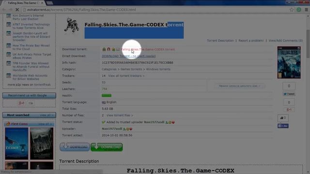 How to Download Falling Skies-The Game For PC Free 100% Working смотреть онлайн