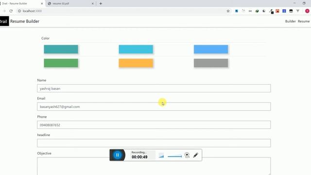 React Project - Resume Builder - Introduction and demo смотреть онлайн
