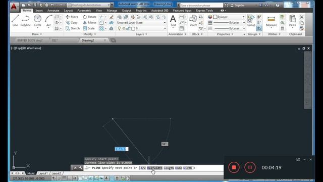 How to use Polyline in AutoCAD [Urdu] смотреть онлайн