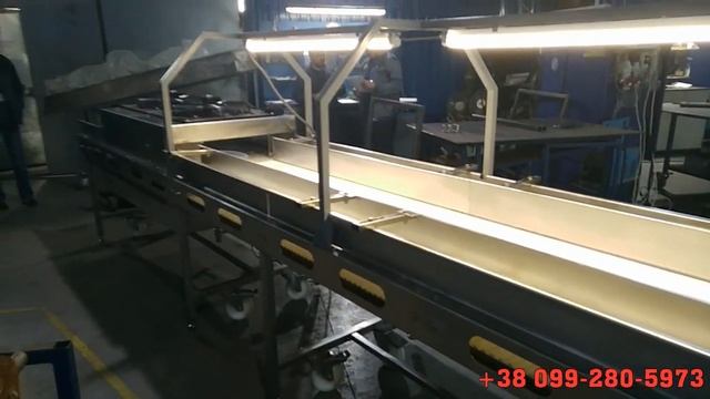 Сортировочный конвейер с системой обдува от влаги! Для овощей, ягод, фруктов, грибов смотреть онлайн