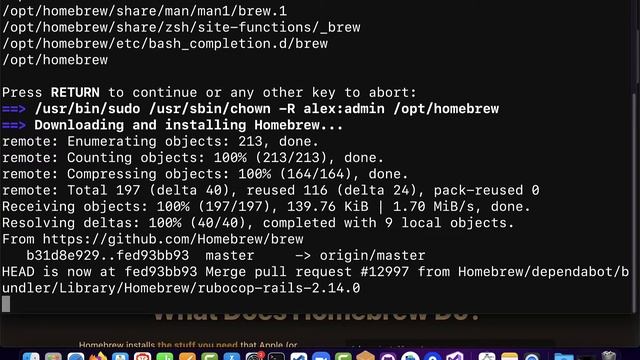 Install Homebrew *brew* on Mac/Linux смотреть онлайн