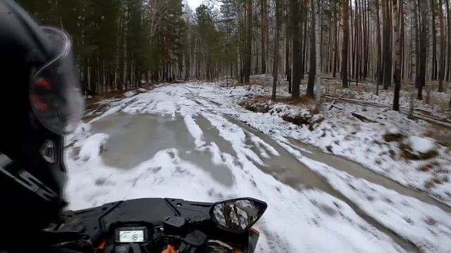 Немного прокатились с новой защитой у CFMOTO 600