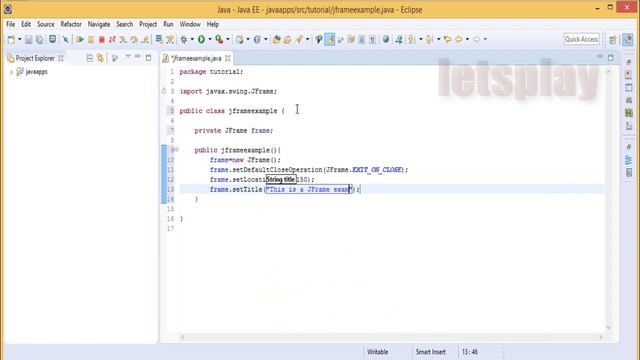 Video #31 - Java Swing Tutorial - How To Set The Title For The JFrame смотреть онлайн