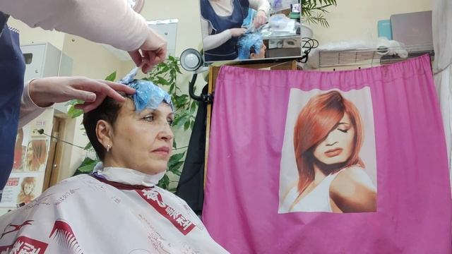 Делаем мелирование на пленку смотреть онлайн