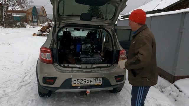 Буксировщик Белка. Часть 4, Погрузка в автомобиль (хэтчбек) и выгрузка. смотреть онлайн