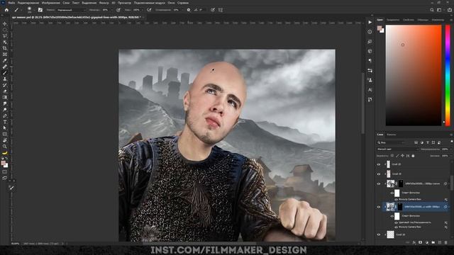 КАК ОБРАБОТАТЬ ФОТО В СТИЛЕ СРЕДНЕВЕКОВЬЯ | Как сделать арт в Фотошоп смотреть онлайн