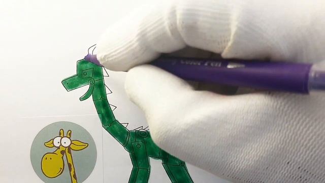 Ender Dragon from Minecraft Coloring Pages with Giraffe Stickers смотреть онлайн