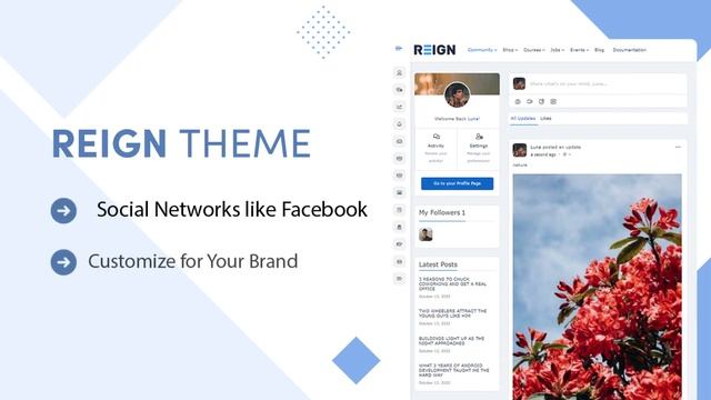 Reign BuddyPress Themes | Create Your Social Community Website With WordPress смотреть онлайн