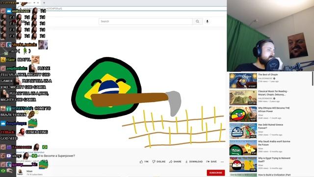Forsen Reacts to Why did Brazil Fail to Become a Superpower? смотреть онлайн