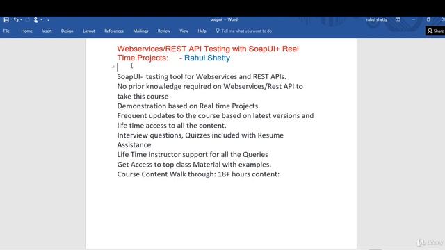 WebServices/Rest API Testing with SoapUI +Real time Projects - Learn Software Testing смотреть онлайн