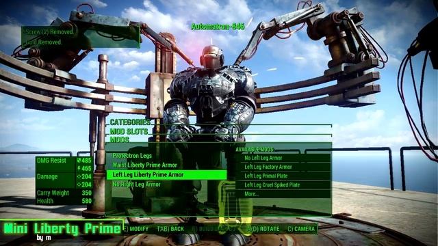 Fallout 4 - BUILDING MINI LIBERTY PRIME! - Automatron Robot Builds DLC - XBOX ONE, PS4 & PC MOD смотреть онлайн