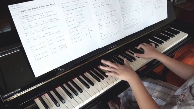 [Piano Cover] Undertale - Hopes & Dreams + Save The World + His Theme смотреть онлайн