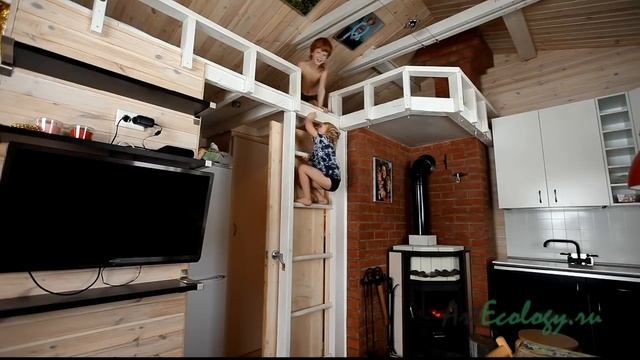 Artecology //Мини-дом "Кораблик" площадь 18м2. смотреть онлайн