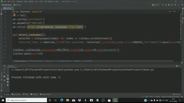 Creating Listbox in Python | Tkinter series part 5 смотреть онлайн