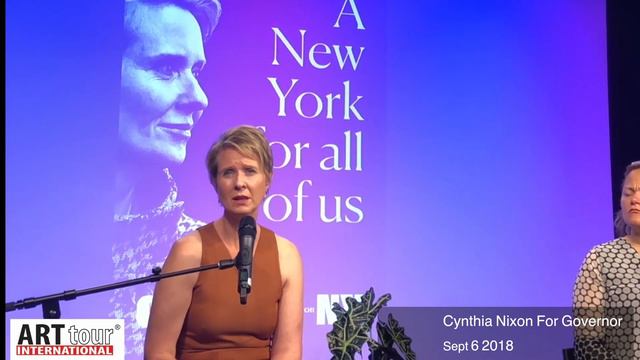 CYNTHIA NIXON Speaks about Art Education in NYC смотреть онлайн