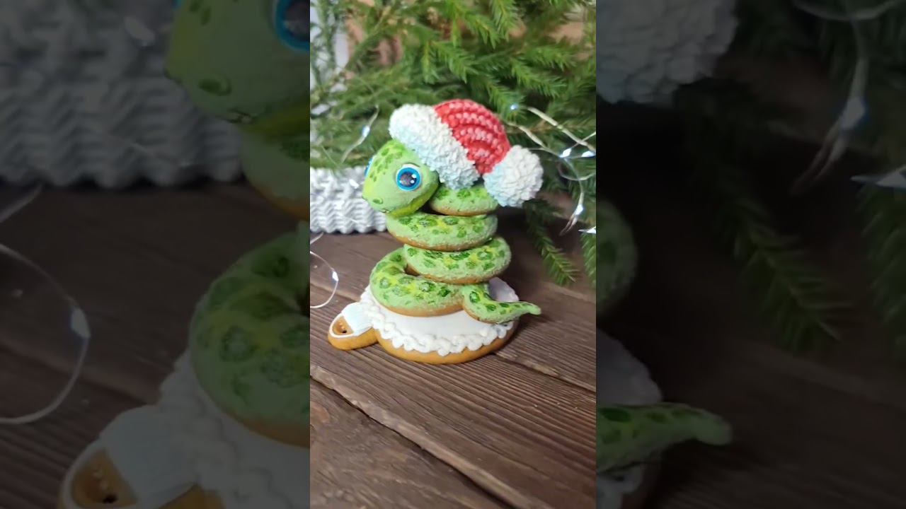 ❄Уже завтра вы сделаете новогоднюю пряничную змейку! (текст в комментариях) смотреть онлайн