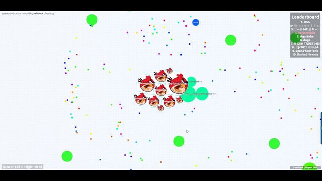 Agario Funny Moment - Feature Angry Birds Skin смотреть онлайн