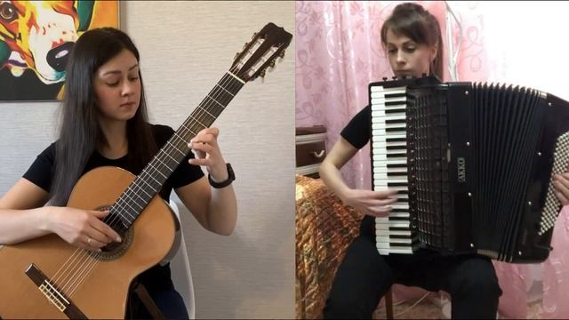 А.Цфасман - "Неудачное свидание" Диана Гасанова (гитара), Юлия Кононова (аккордеон) смотреть онлайн