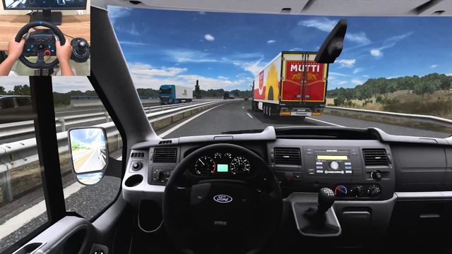 Euro Truck Simulator 2 | Ford Transit MK7 [Steering Wheel Gameplay] смотреть онлайн