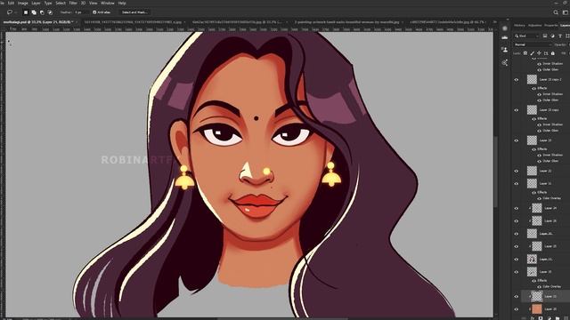 Making of Girl Cartoon Character | Album Cover Design | Cartoon art | Speed art смотреть онлайн