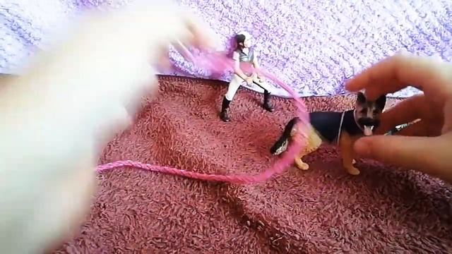 Делаем шлейку для schleich собак! смотреть онлайн