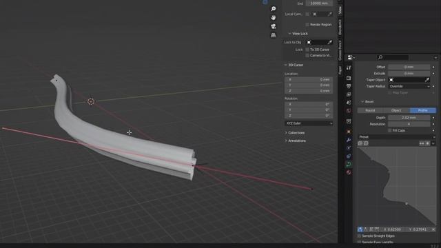 Working with Bézier Curves in Blender for Beginners смотреть онлайн