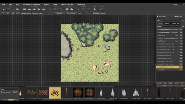 Camp and Mine - Battle Map (Time Lapse) смотреть онлайн