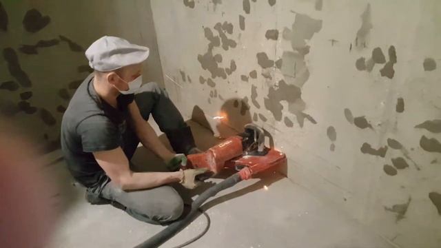 Штробление стен без пыли, для канализации и водоснабжения. смотреть онлайн