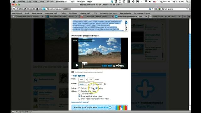 Insert Video into Wordpress: Old Embed Code Method - Vimeo смотреть онлайн