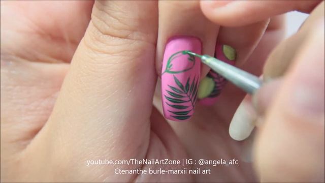 Nail art n°133 | Ctenanthe burle-marxii nail art смотреть онлайн