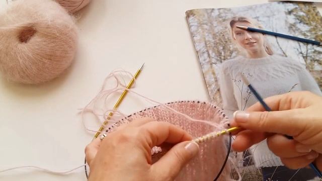 Двойная горловина/ Красивый ворот просто и быстро / Вязальные хитрости: ворот с подгибом смотреть онлайн