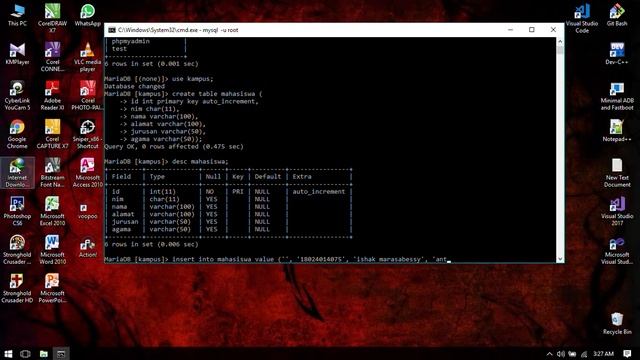 Membuat DataBase MySQL [MariaDB] XAMPP смотреть онлайн