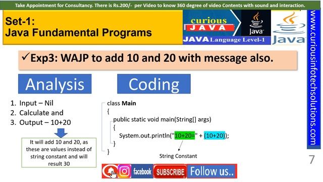 JavaDay-3: Set-1 Programming - JAVA Fundamental Programs for Beginners смотреть онлайн