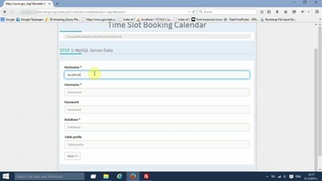 Time Slot Booking Calendar PHP Install смотреть онлайн