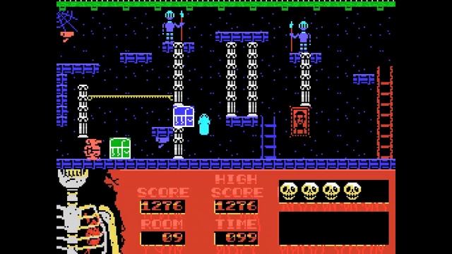 Haunted House (Eurosoft, 1988) MSX [321] Walkthrough смотреть онлайн