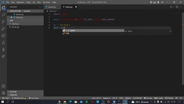 TUTORIAL PEMBUATAN UDP SOCKET DENGAN PYTHON - Pemrograman Jaringan Kelompok 4 смотреть онлайн