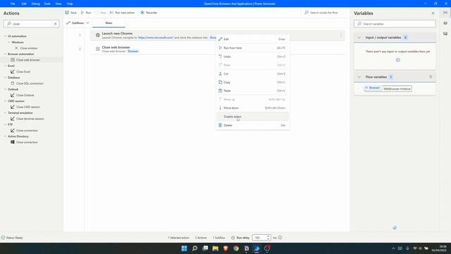 Power Automate Desktop - How To Open/Close Browser and Application смотреть онлайн