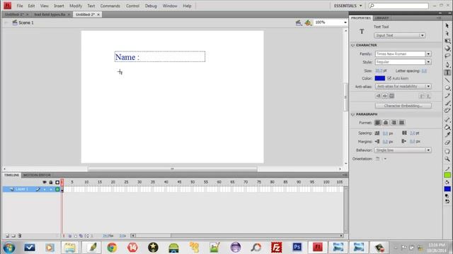 5.Flash CS6 Tutorial 5_Text Field Types смотреть онлайн