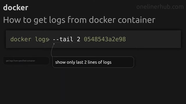 How to get logs from docker container #docker смотреть онлайн