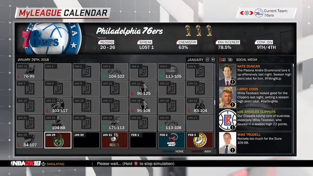NBA 2k18 current roster sim смотреть онлайн
