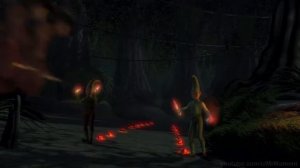 Вторжение сказочных существ на болото Шрека. Шрек. 2001