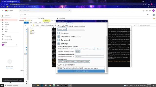 Convert Python .PY Script To Executable смотреть онлайн