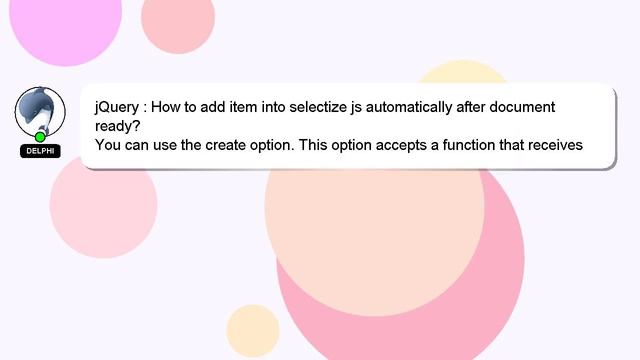 jQuery : How to add item into selectize js automatically after document ready? смотреть онлайн