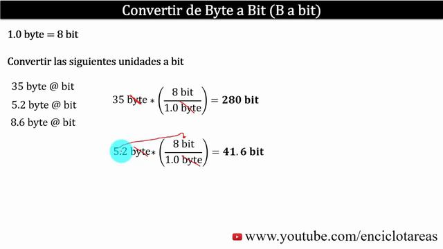 Convertir de Byte (B) a Bit - (B a bit) смотреть онлайн