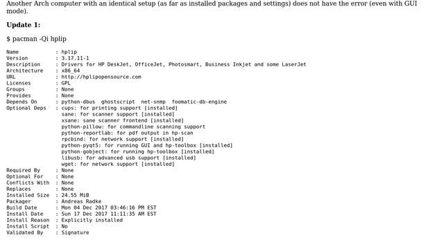 Unix & Linux: hp-setup python3 error: cannot import name '_gobject' смотреть онлайн