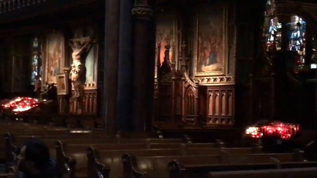 Pipe Organ at Notre-Dame Basilica in Montreal Canada смотреть онлайн