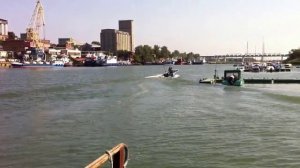 #тентналодку #biminitop #биминитоп Биминитоп Квинтрекс 350 - Катаемся и разбираем и собираем тент