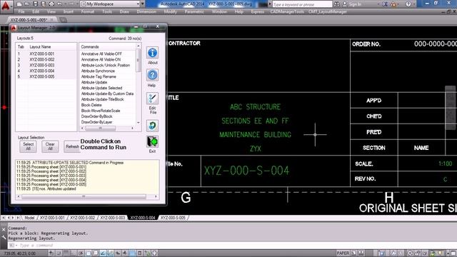 Update Selected Attributes in AutoCAD using Layout Manager смотреть онлайн