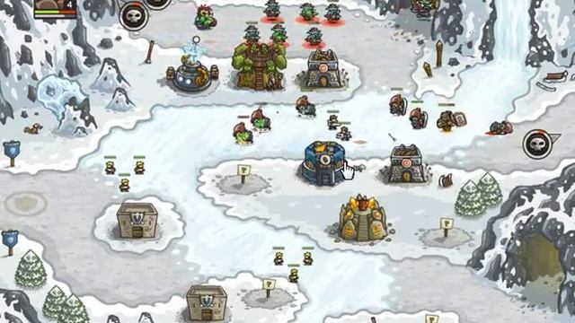 Kingdom Rush - Glacial Heights - Heroic Challenge - Walkthrough смотреть онлайн